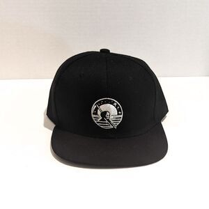 Mesmerizing Skeleton: New Black Snapback Hat with Original Artwork Front Design